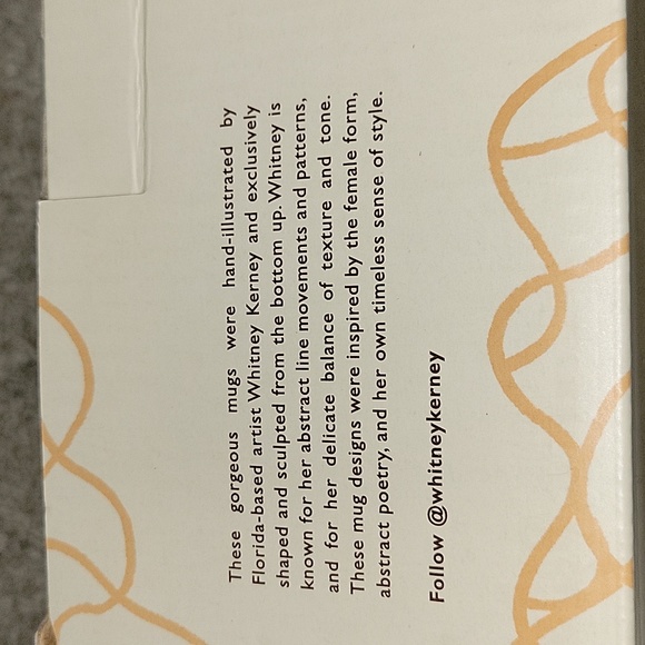 Set of Two Mugs by Whitney Kerney NEW - Picture 6 of 7